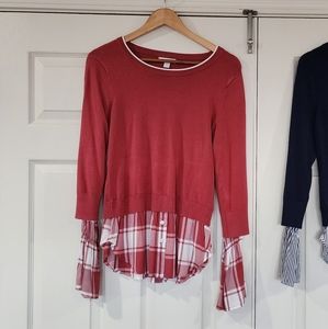 New York & Co layered sweater size Small NWOT